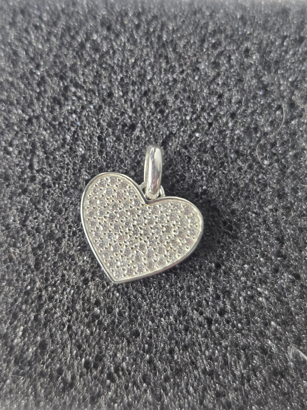 Thomas Sabo Silver Heart Pavé Charm Pendant